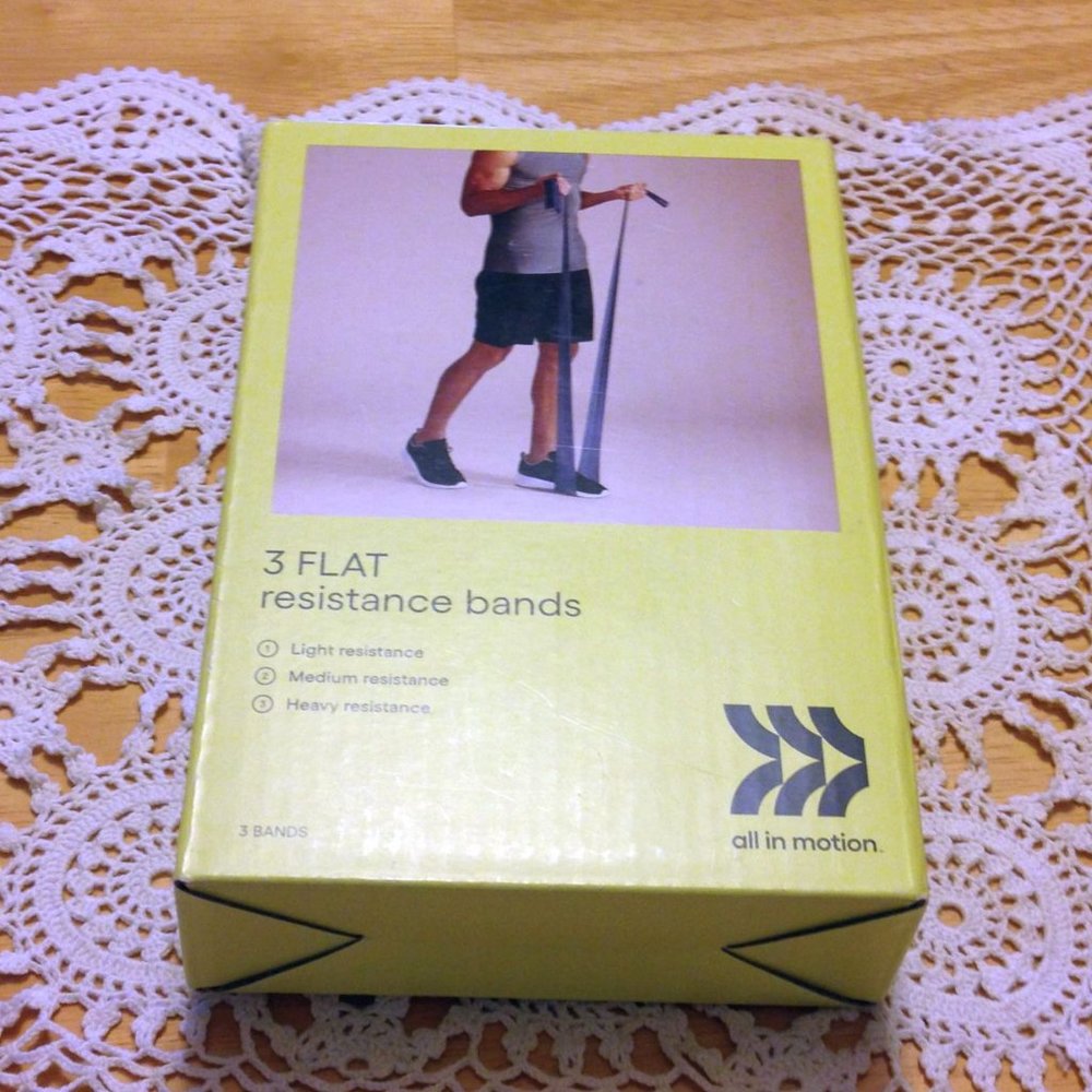 All in Motion Resistance Bands, 3 pk, new